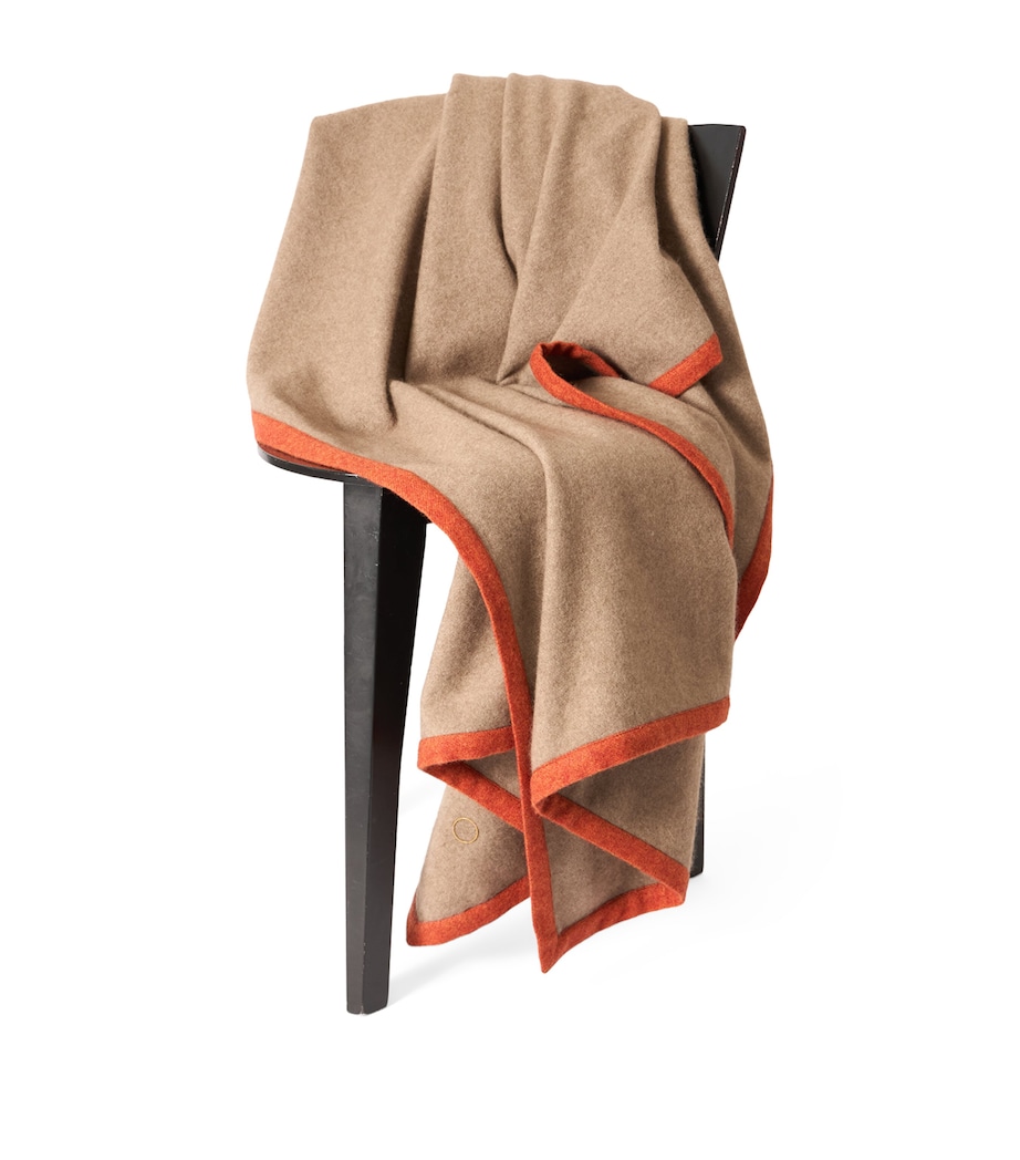 Cashmere Arteno Throw (200cm x 145cm) FIRE & TAUPE Image 2