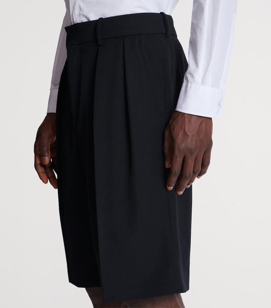 Wool Bermuda Tailored Shorts 0PA NOIR Image 4