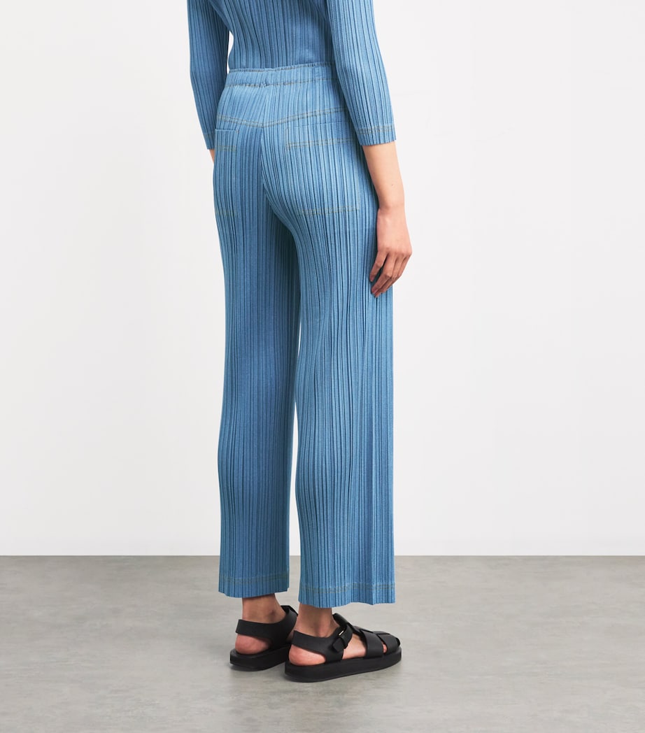 Pleated Cotton Denim Trousers 70 Image 4