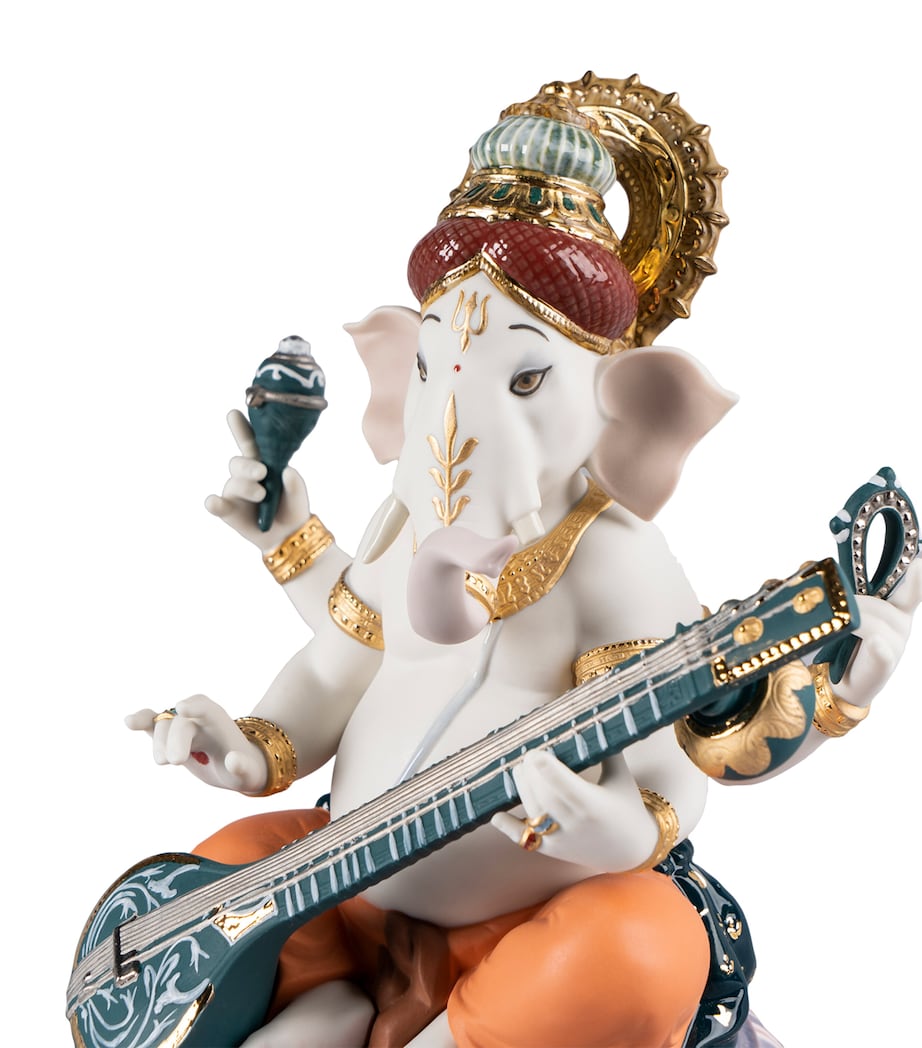 Lladró Veena Ganesha Figurine Image 4