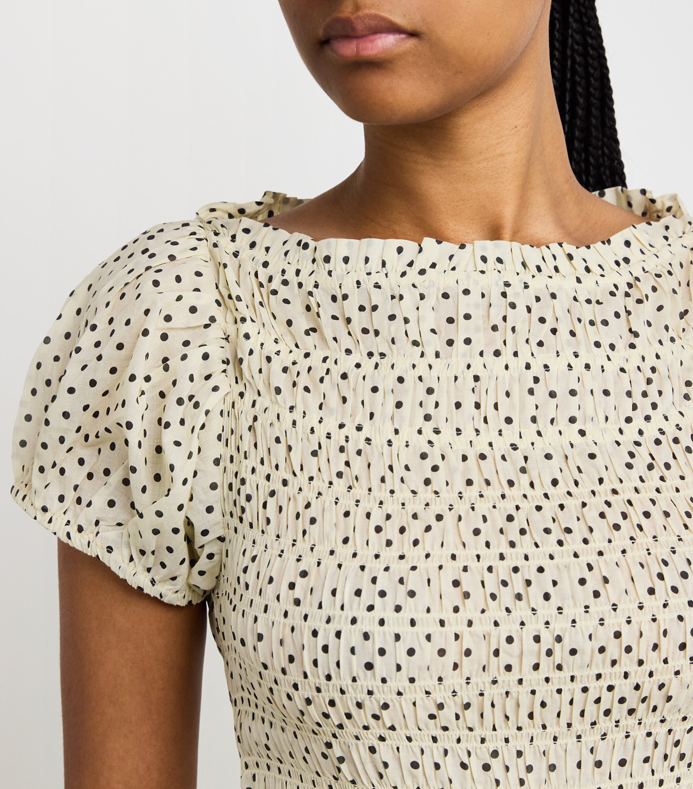 doen midi dress x Gap Eyelet by Doen Grosgrain ribbon ties into a pretty bow at the nape of the neck. DEN Multi Organic Cotton Georgene