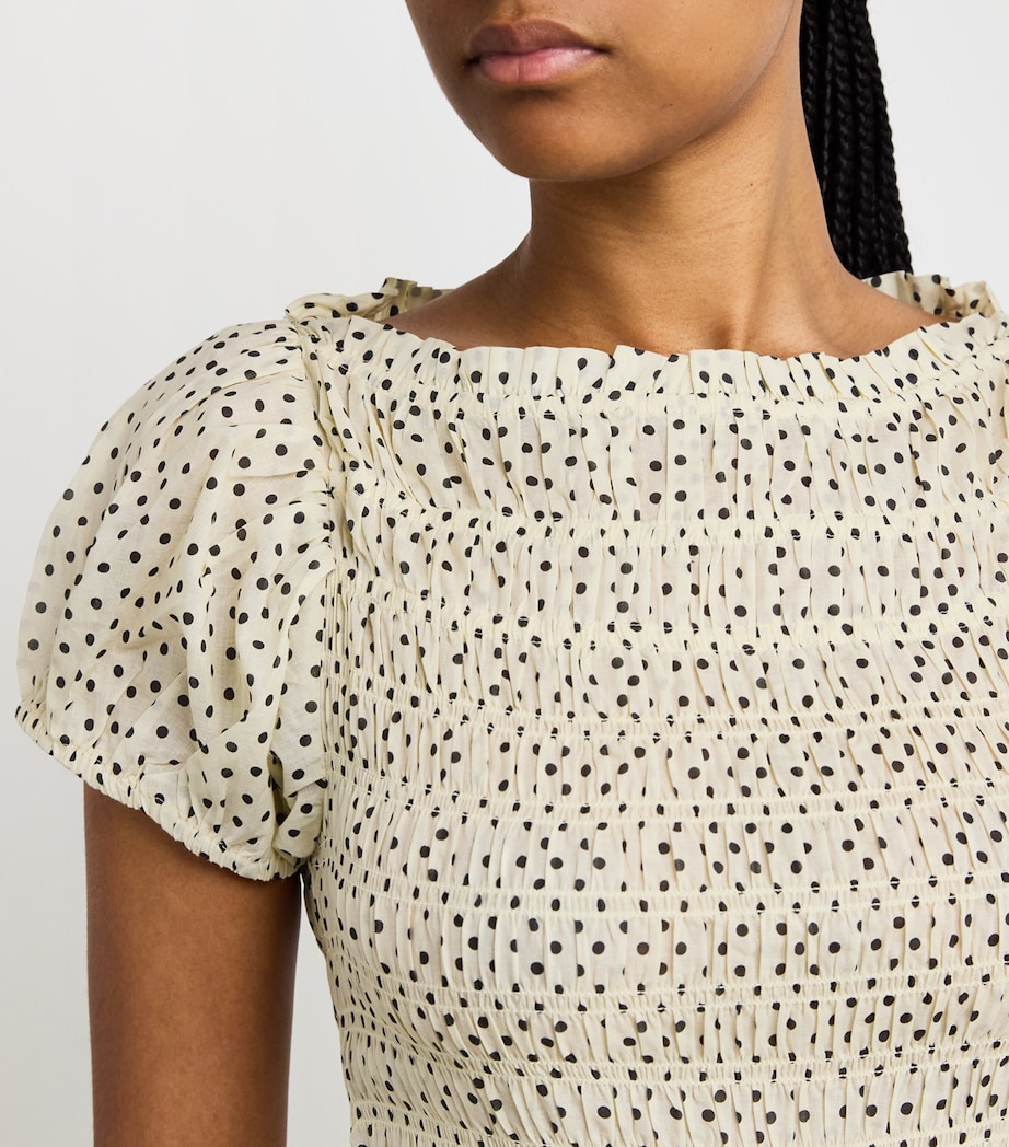 doen midi dress x Gap Eyelet by Doen Grosgrain ribbon ties into a pretty bow at the nape of the neck. DEN Multi Organic Cotton Georgene
