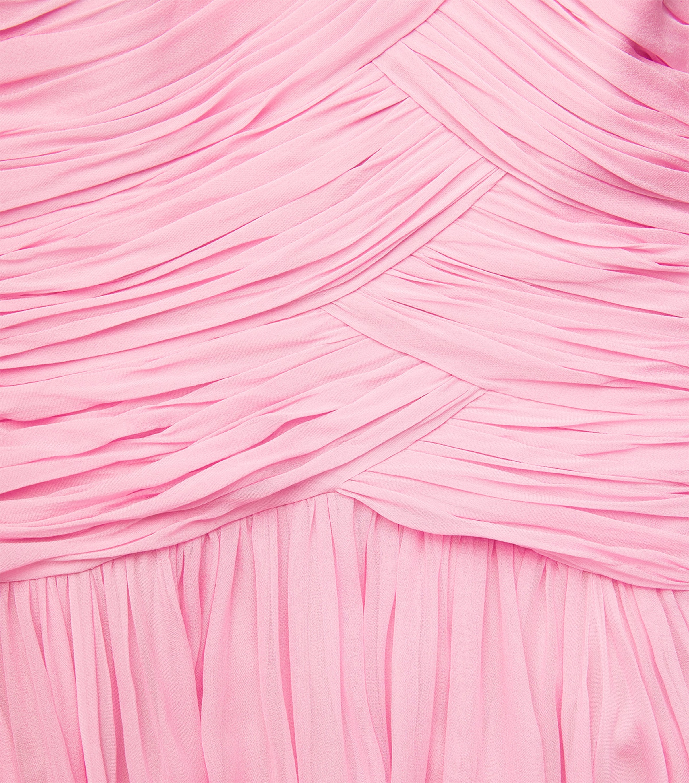 Zuhair Murad Womens Silk Chiffon Strapless Gown Cradle Pink Image 6