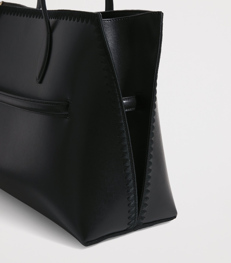 Leather Lounge Tote Bag 001 BLACK Image 4