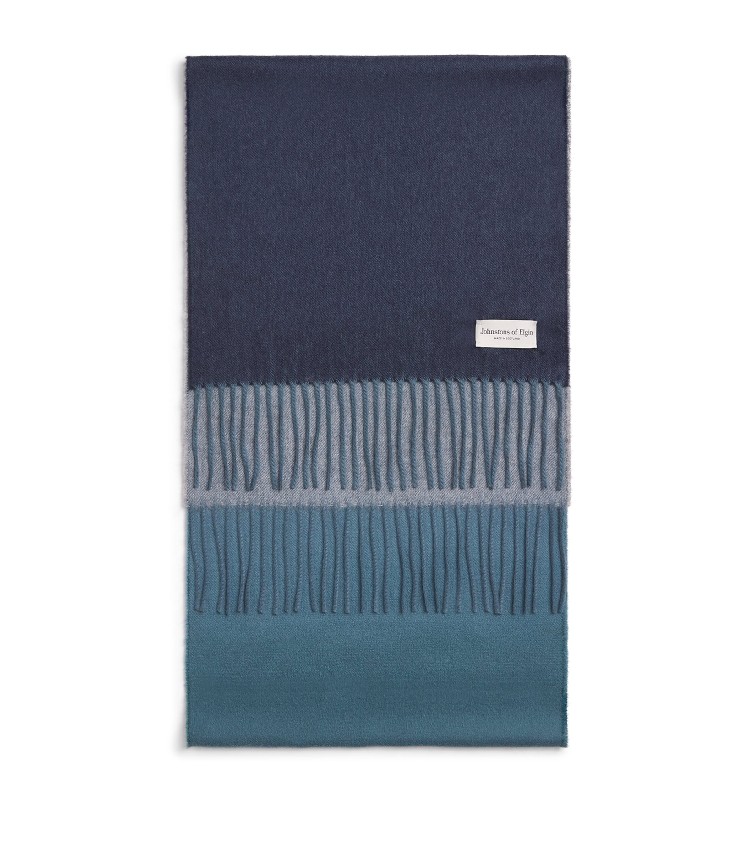 Johnstons Of Elgin Cashmere Ombré Scarf Sky Image 1