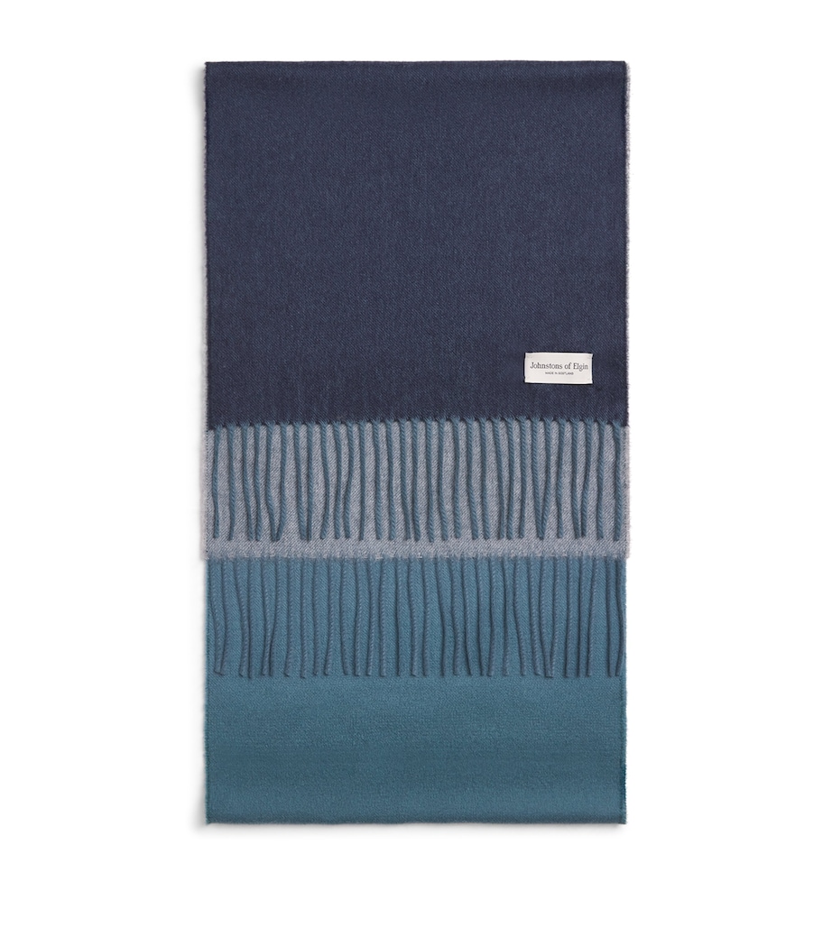 Johnstons Of Elgin Cashmere Ombré Scarf Sky Image 1