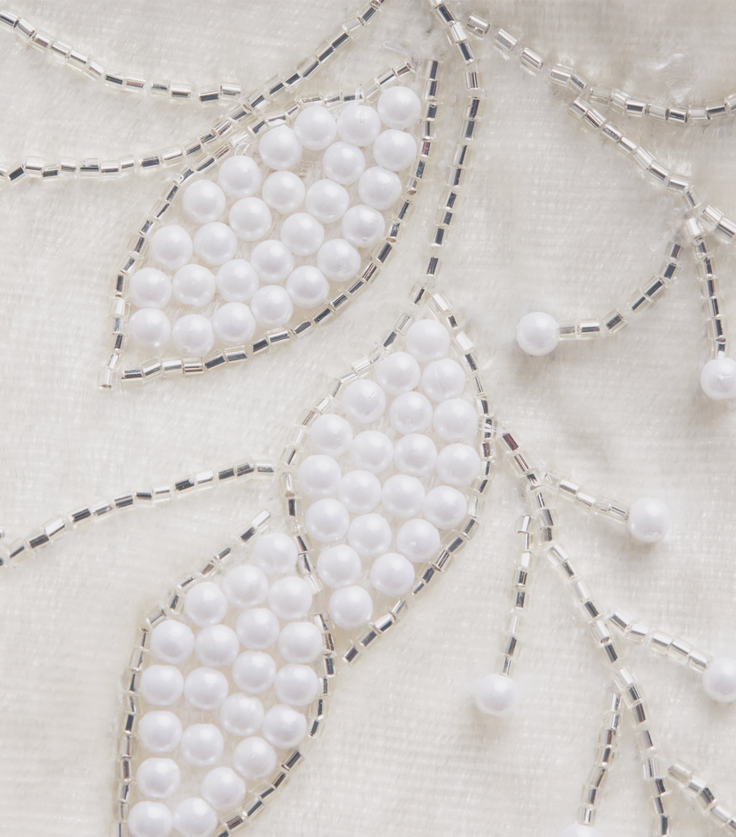 Harrods Flower-Embellished Stocking White/silver Image 2