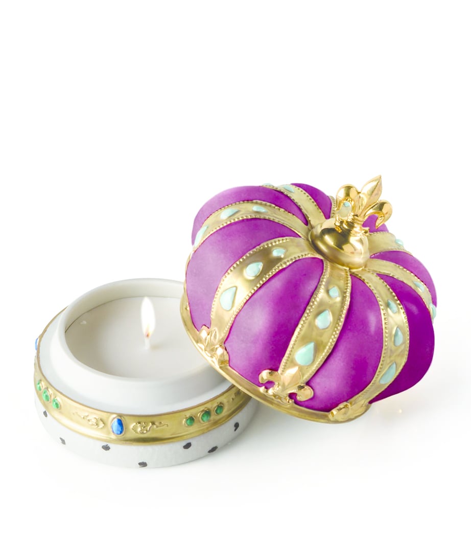 Royal Crown Candle FUXIA GLD Image 2