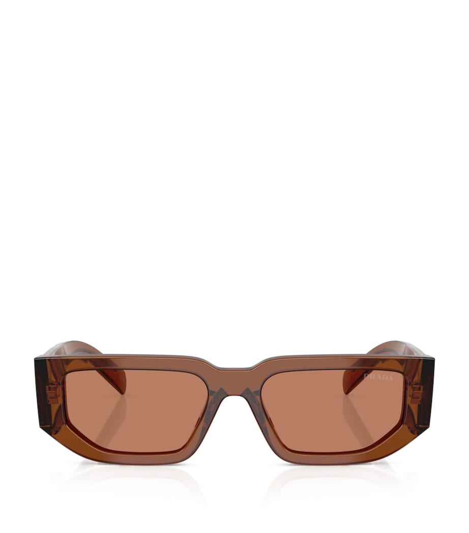Prada Rectangle Sunglasses Brown Image 1