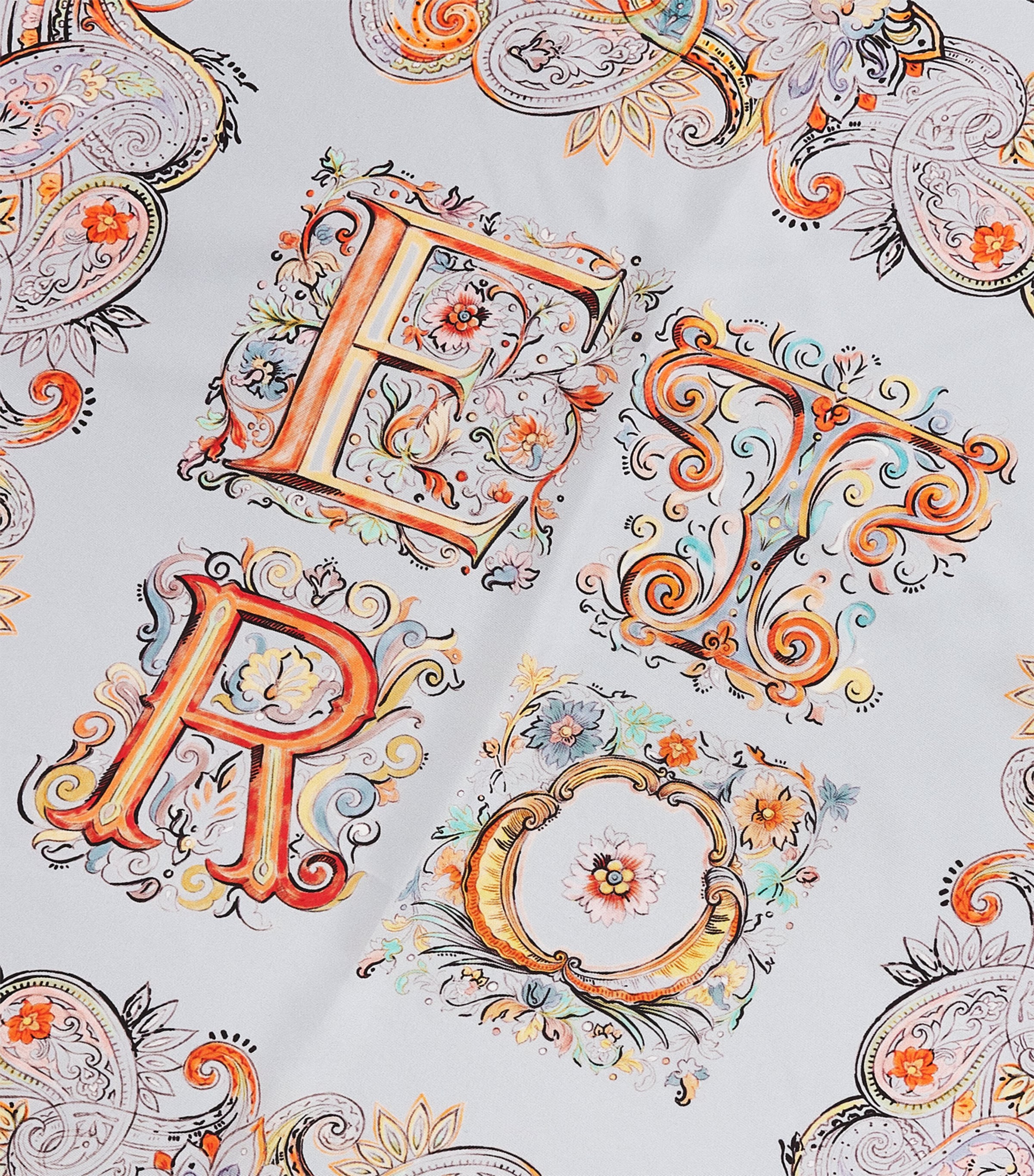 Silk Paisley Foulard Scarf S9880 Image 4