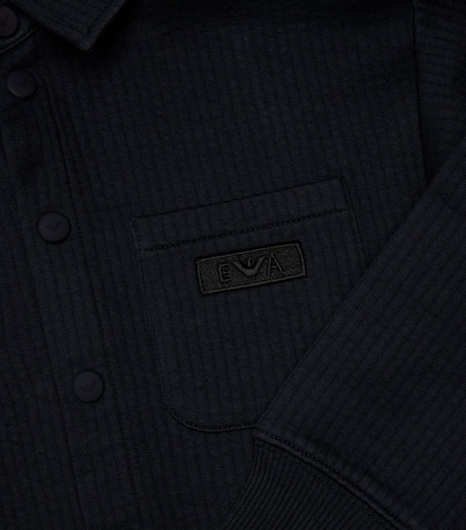 Cotton-Blend Overshirt (4-16 Years) UB118ICONIC 0920 NVY Image 2