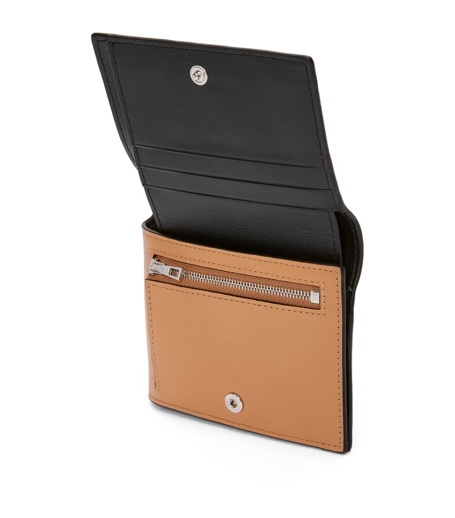 LOEWE Calfskin Folded Wallet Warm Desert/black Image 3