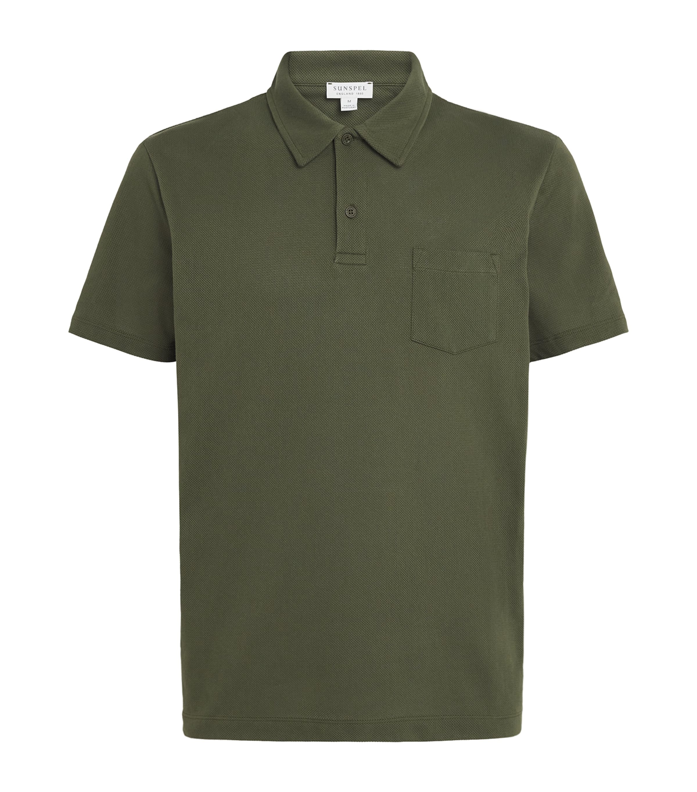Sunspel Mens Supima Cotton Riviera Polo Shirt Gniz Deep Image 1