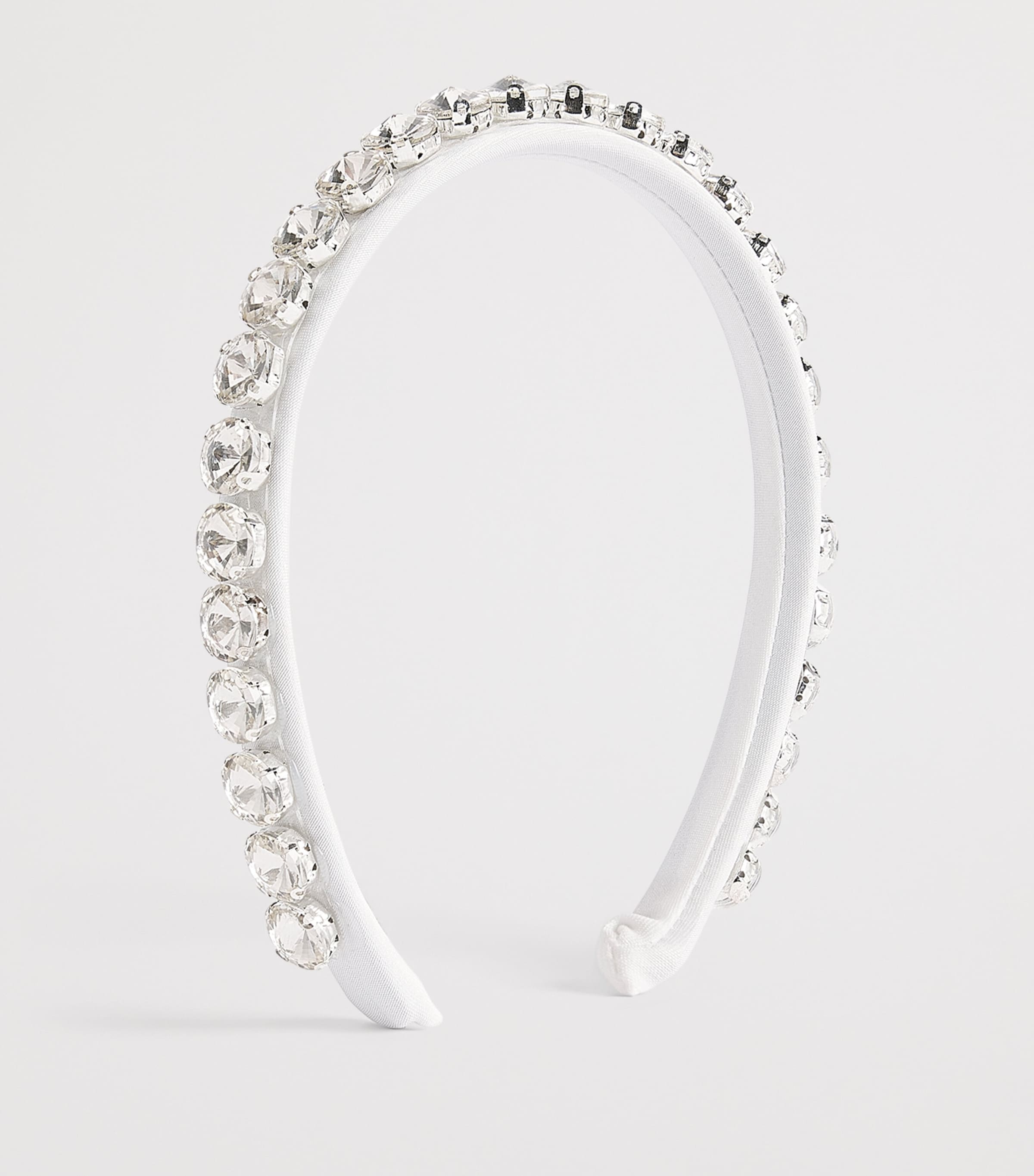 Mama Luma Crystal-Embellished Headband Ecru Image 2