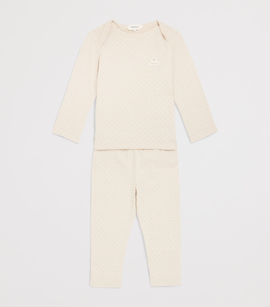 Versace Kids Cotton Jacquard Pyjama Set (1-18 Months) Image 3