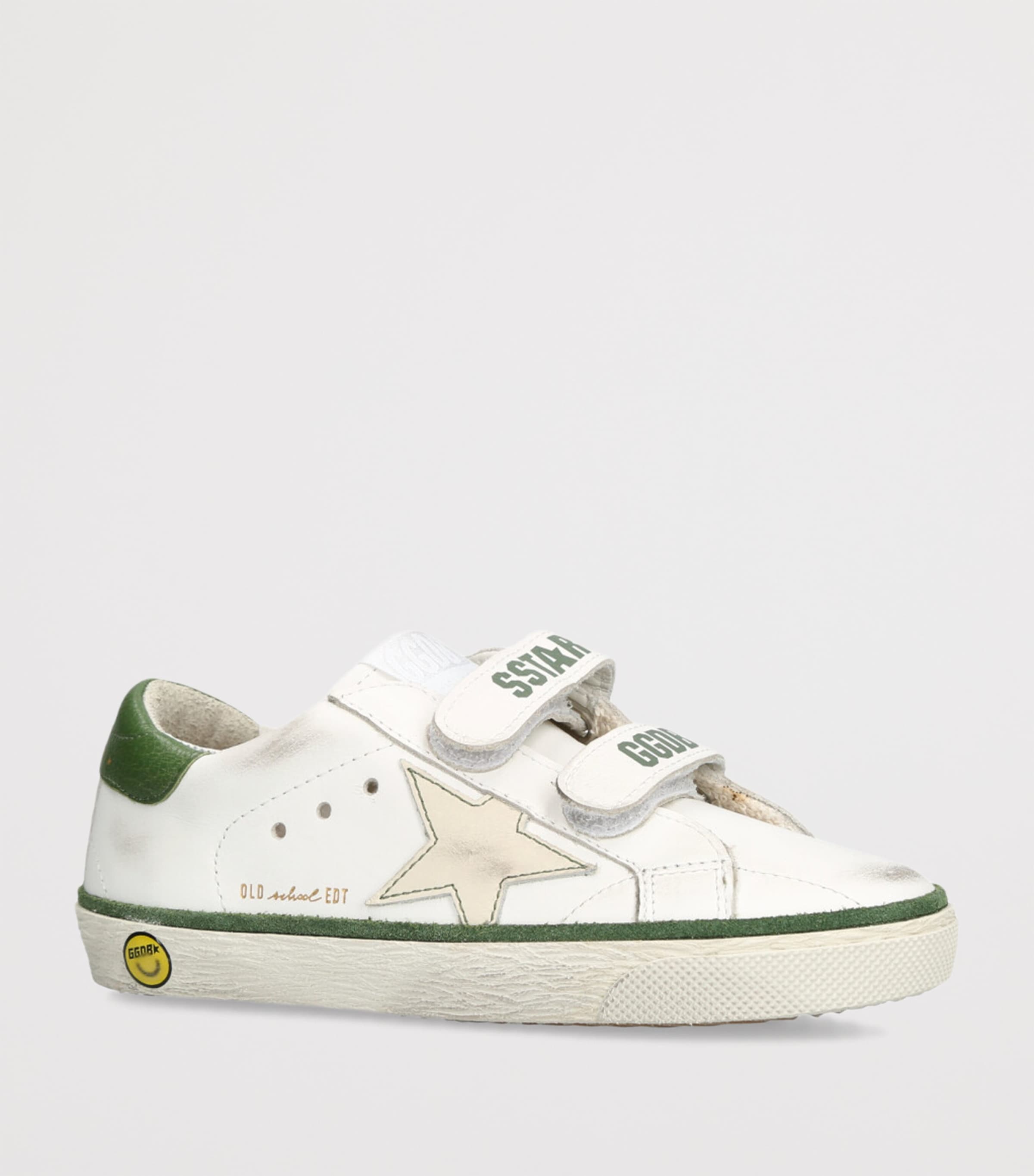 Leather Old School Sneakers GREEN COMB Image 3