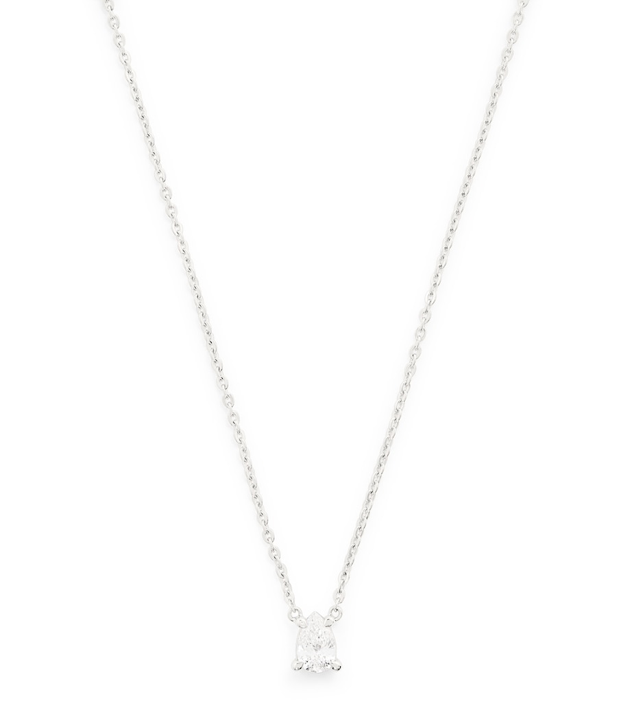 White Gold and Diamond Pendant Necklace (0.50ct) WHITE GOLD Image 1