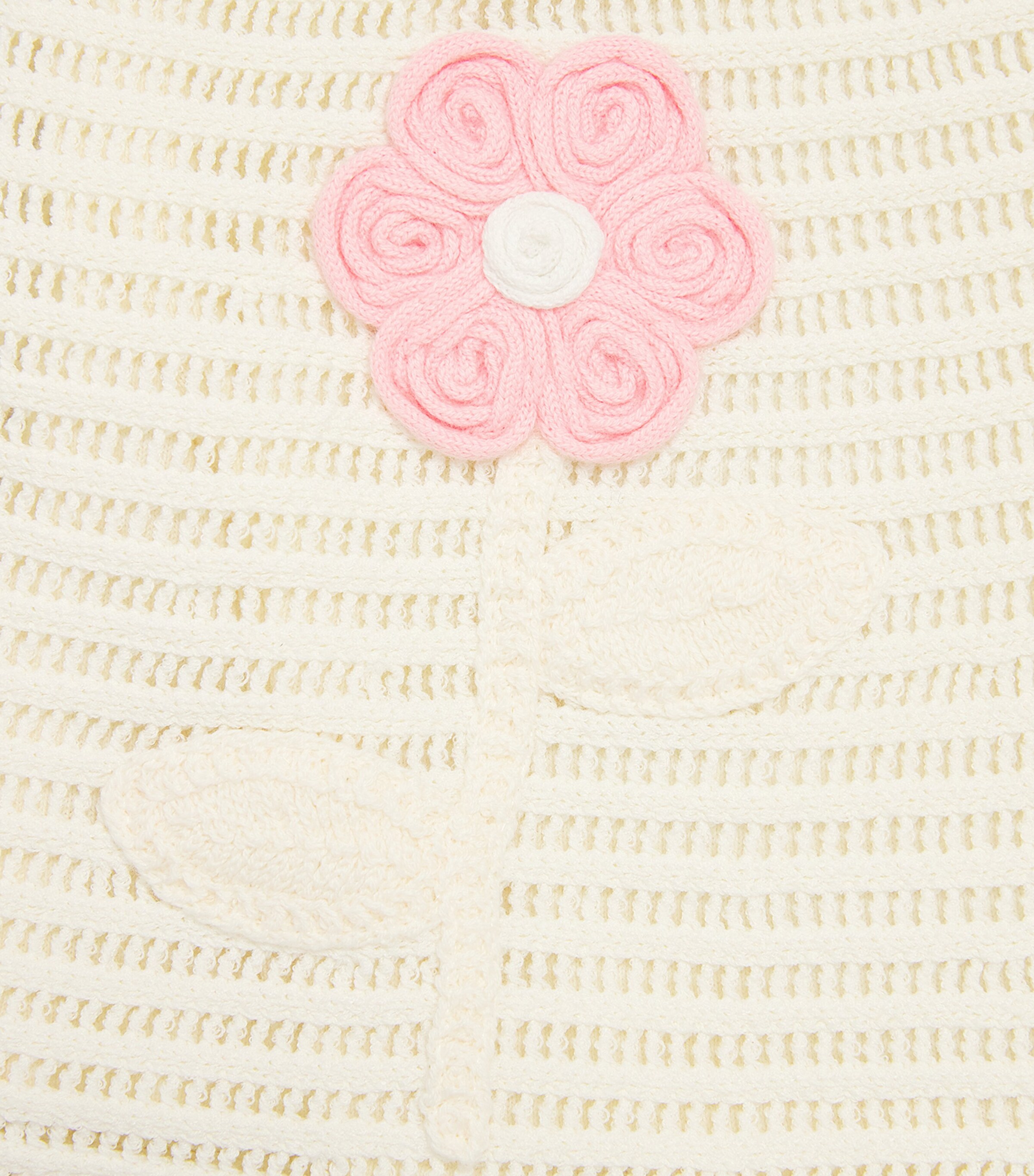 Self-Portrait Kids Floral-Embroidered Mini Skirt (3-12 Years) Cream Image 4