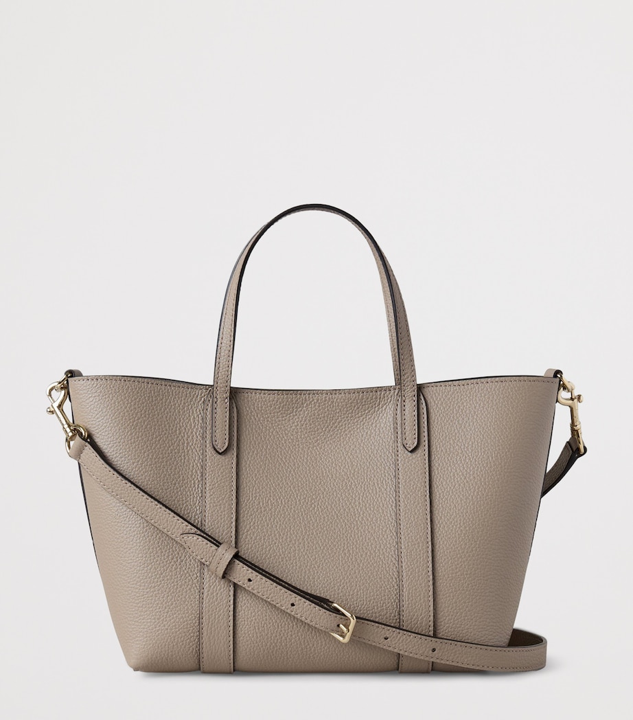 Mulberry Mini Leather Bayswater Tote Bag Cashmere Taupe Image 3
