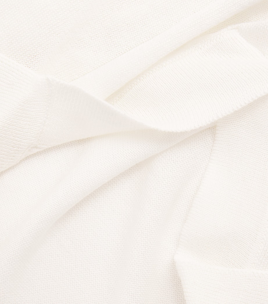 Cotton Milano Knit Jacket 02 WHITE Image 5