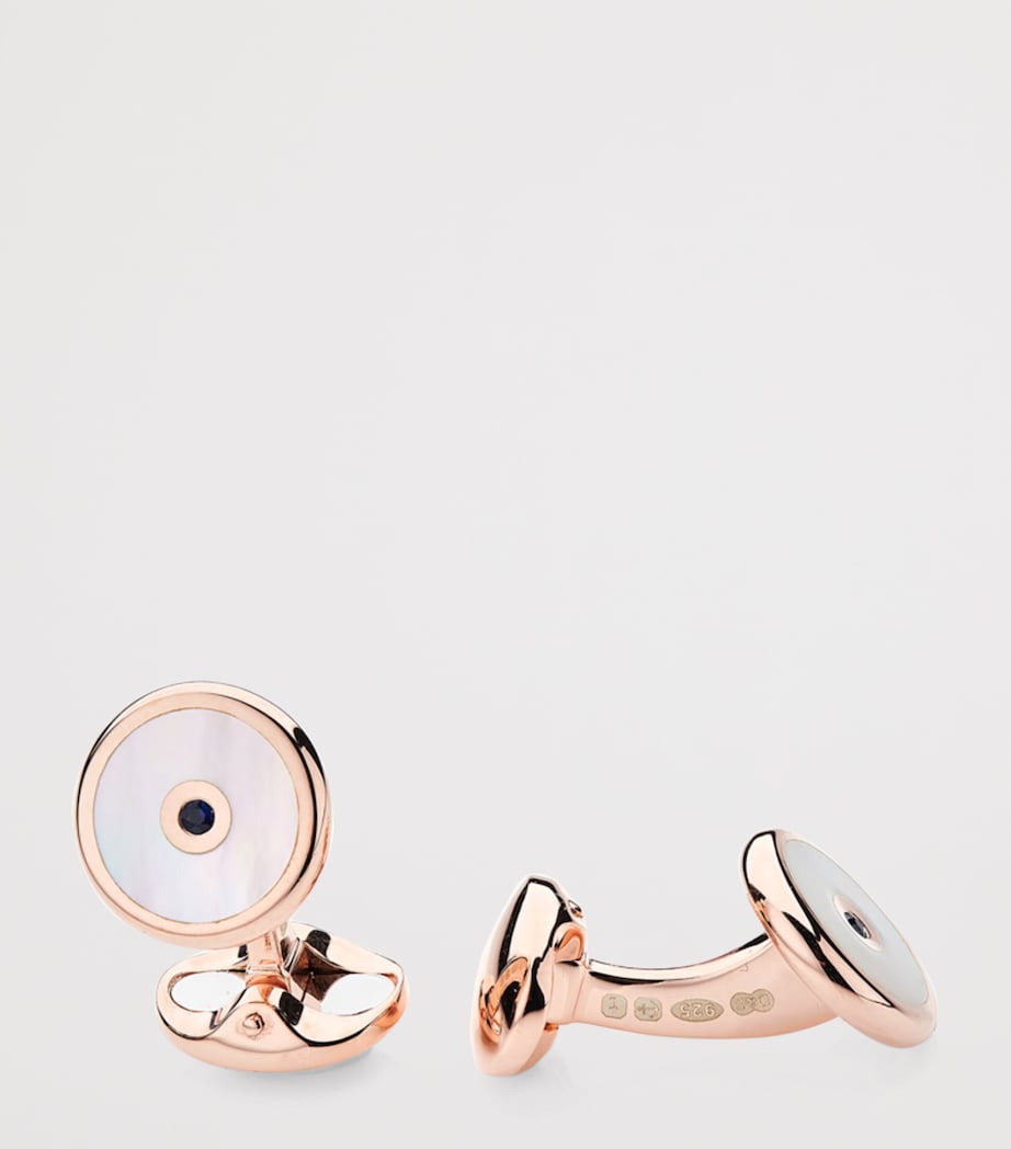 Deakin & Francis Rose Gold-Plated and Mother-of-Pearl Cufflinks Rose Gold Image 3