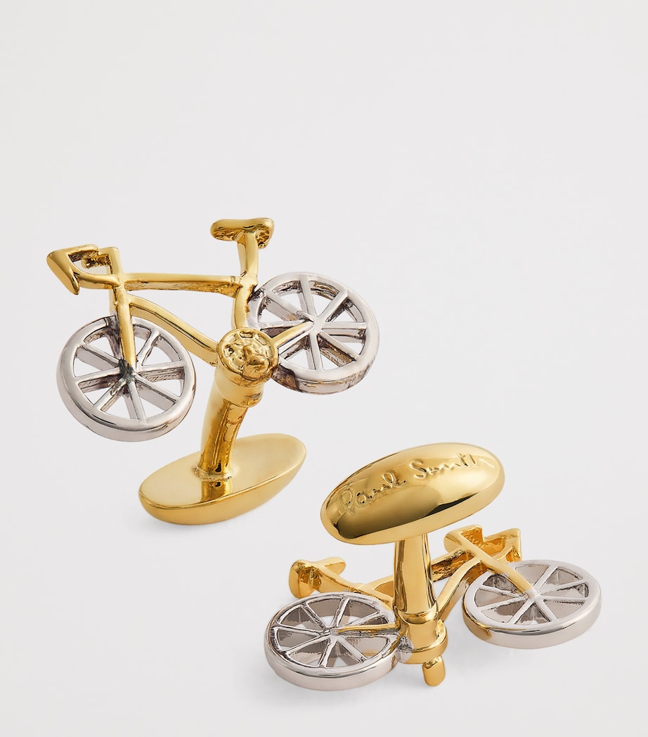 Bicycle Cufflinks 1A-SILVER Image 10