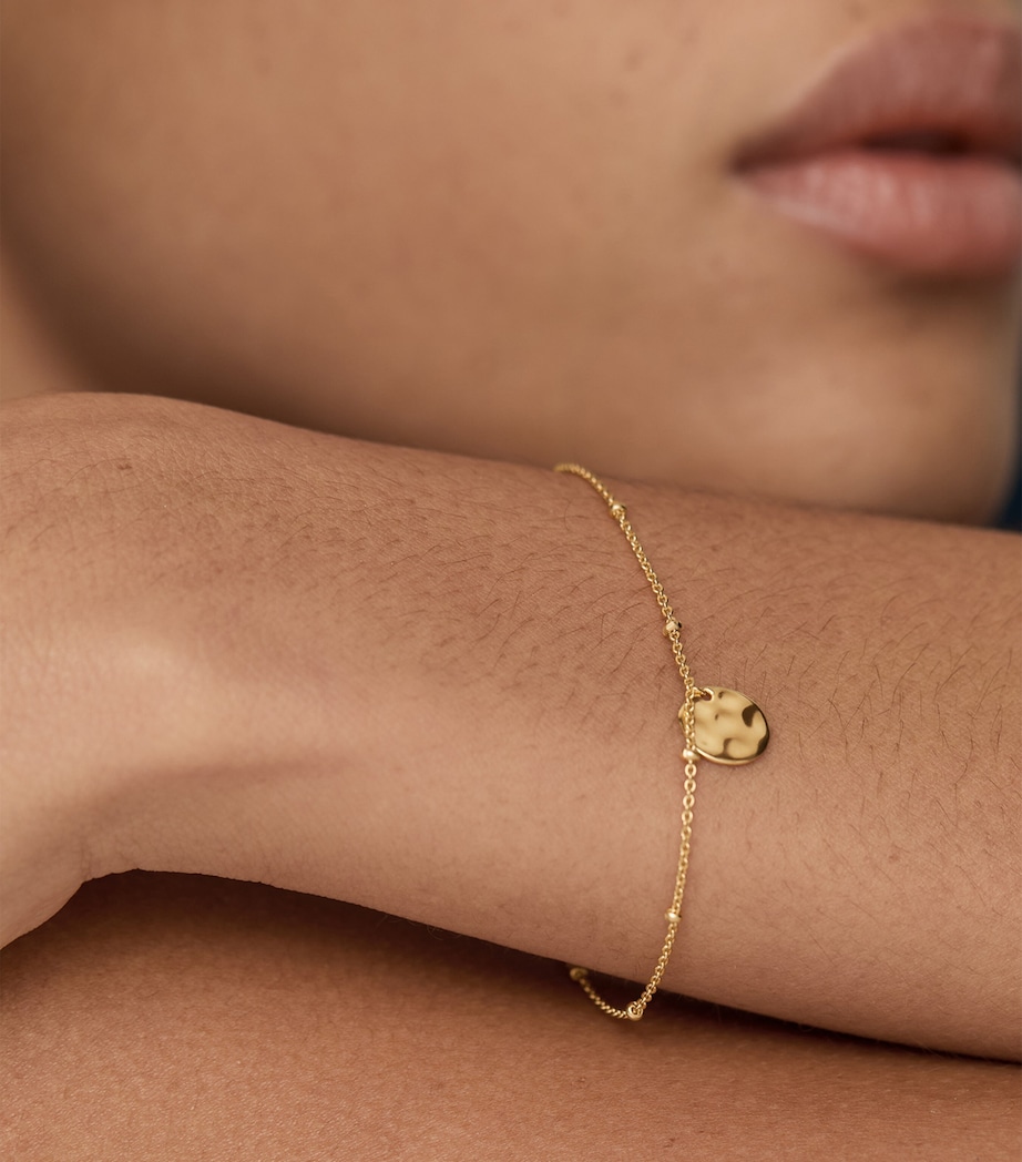Monica Vinader Gold Vermeil MV Siren Muse Station Chain Bracelet Gold Vermeil Image 2