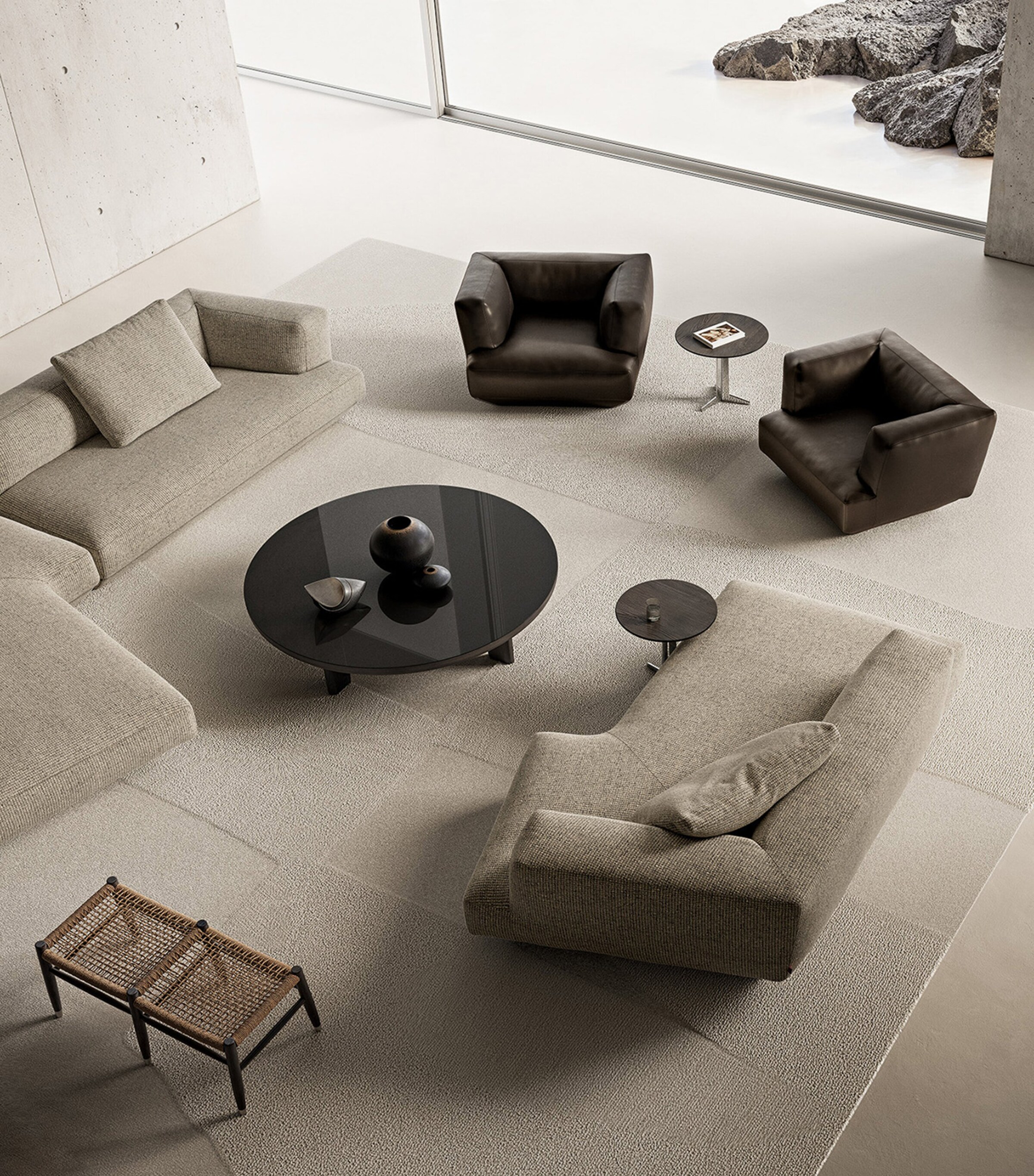 Loungescape Swivelling Armchair BEIGE Image 4