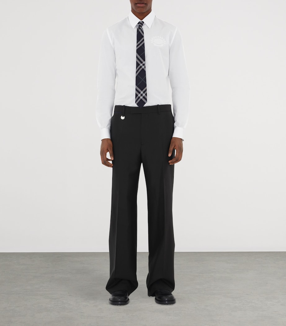 Silk Check Tie CHARCOAL IP CHK Image 2