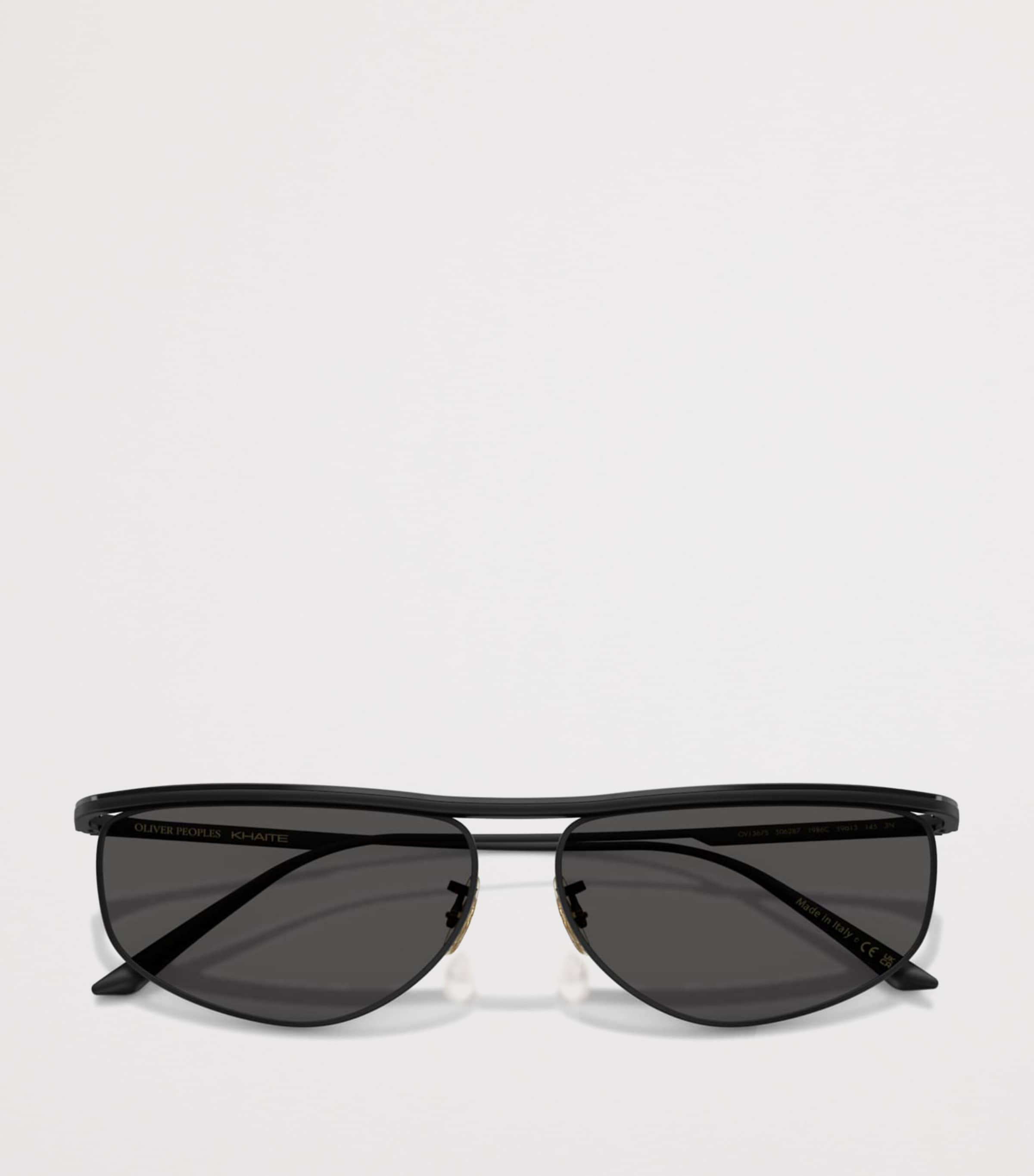 Oliver Peoples Steel 1986C Irregular Oval Sunglasses Black Image 5