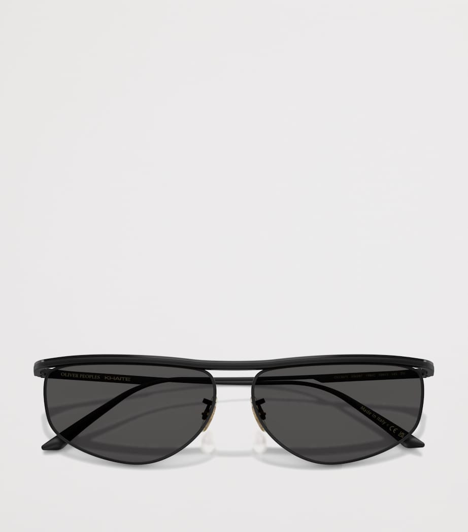 Oliver Peoples Steel 1986C Irregular Oval Sunglasses Black Image 5