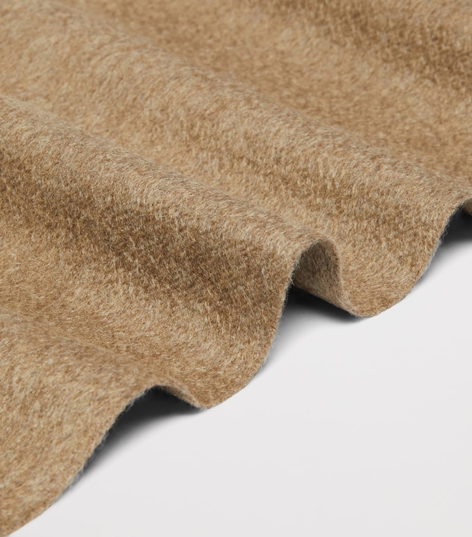 Max Mara Cashmere Monogram Scarf Beige Image 4