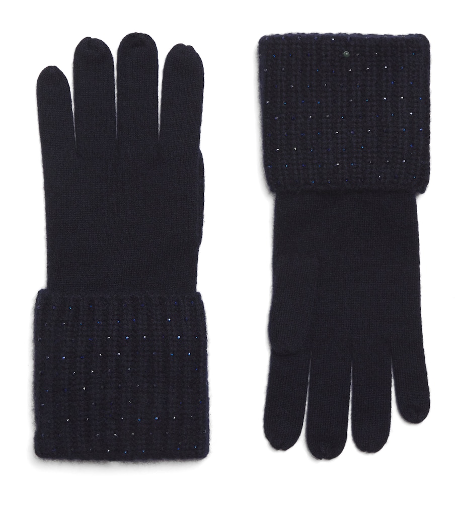 Cashmere Rhinestone Carrie Gloves MIDNIGHT/DARK I Image 1