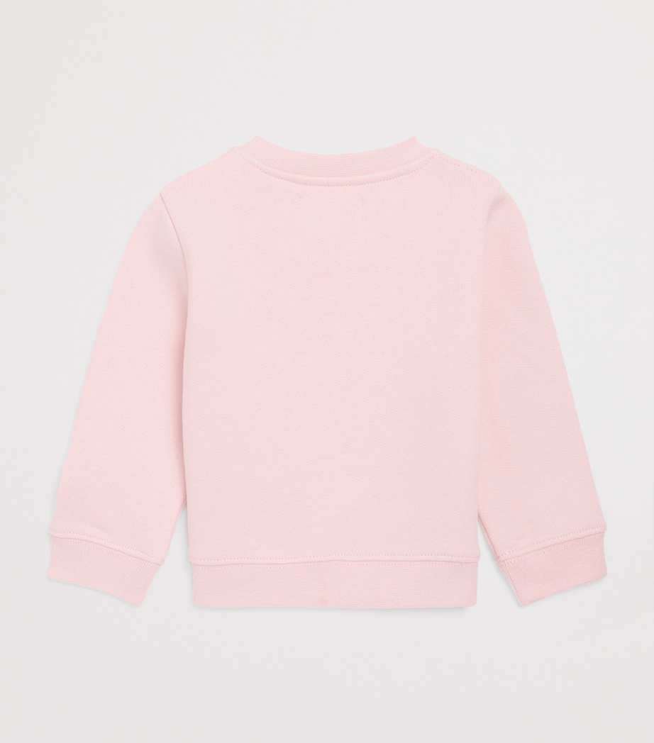 Cotton Logo Sweatshirt (0-18 Months) PINK Image 2