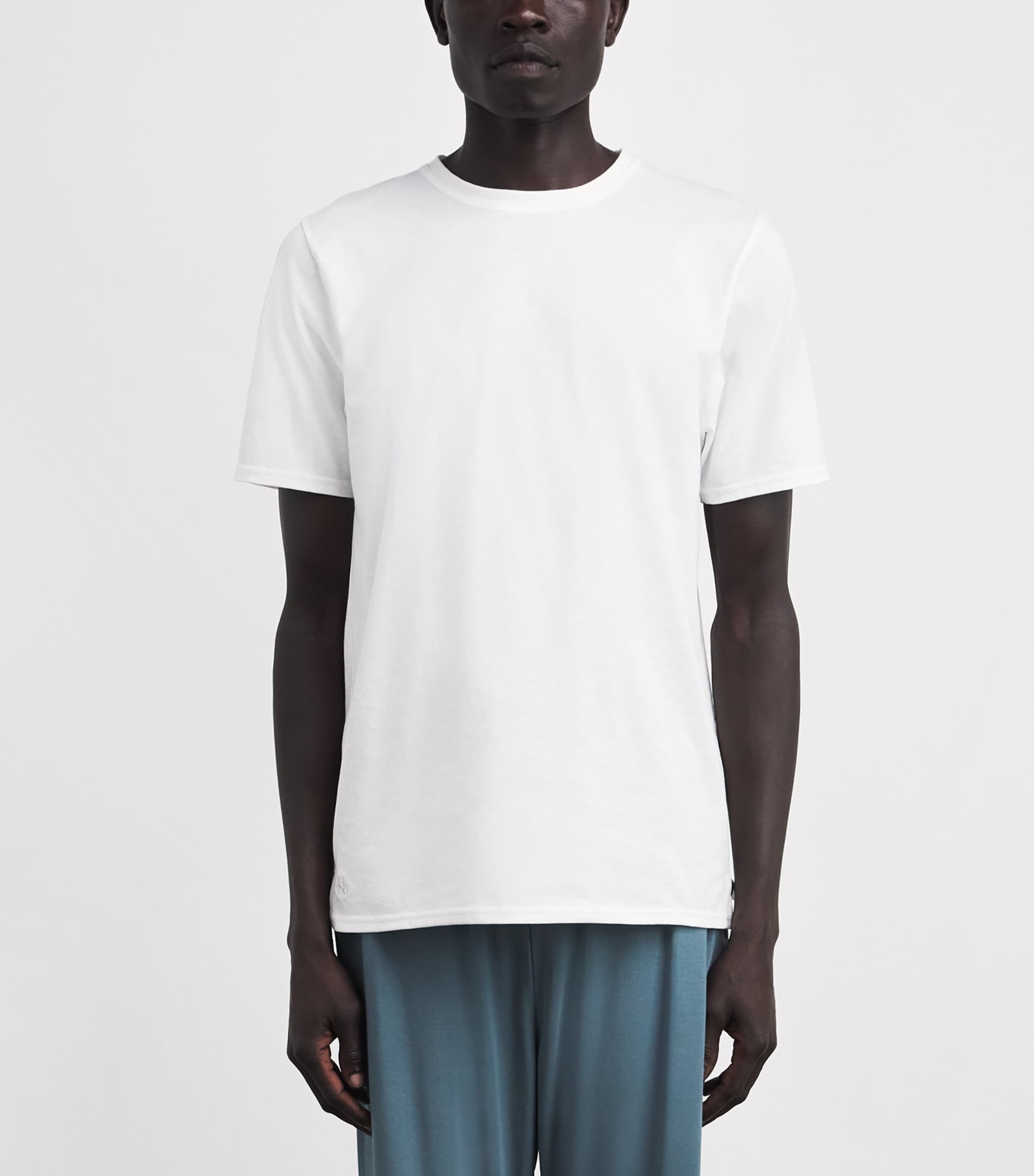 Homebody Mens Cotton T-Shirt White Image 4