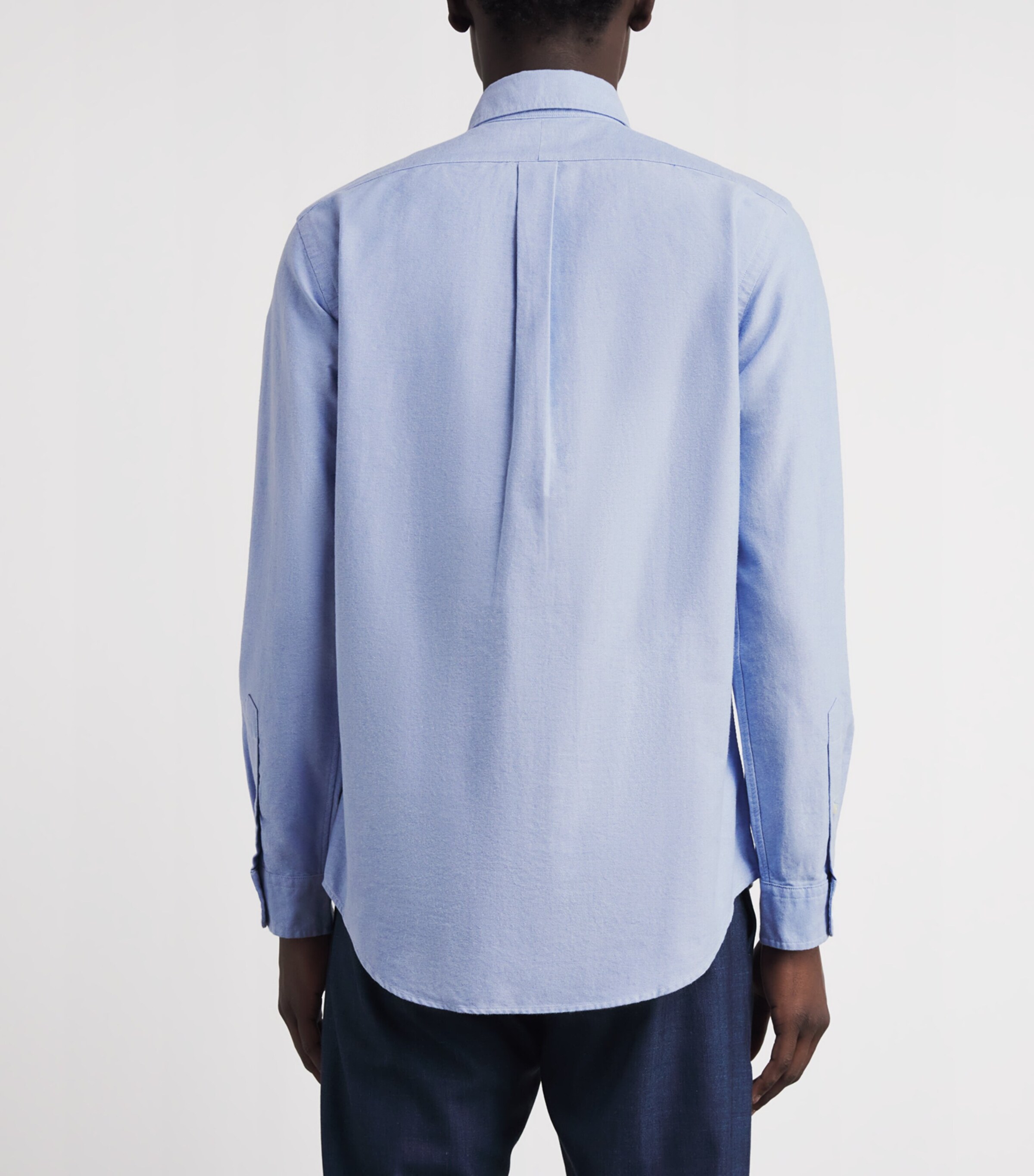 Polo Ralph Lauren Mens Custom Fit Oxford Shirt Blue Image 5