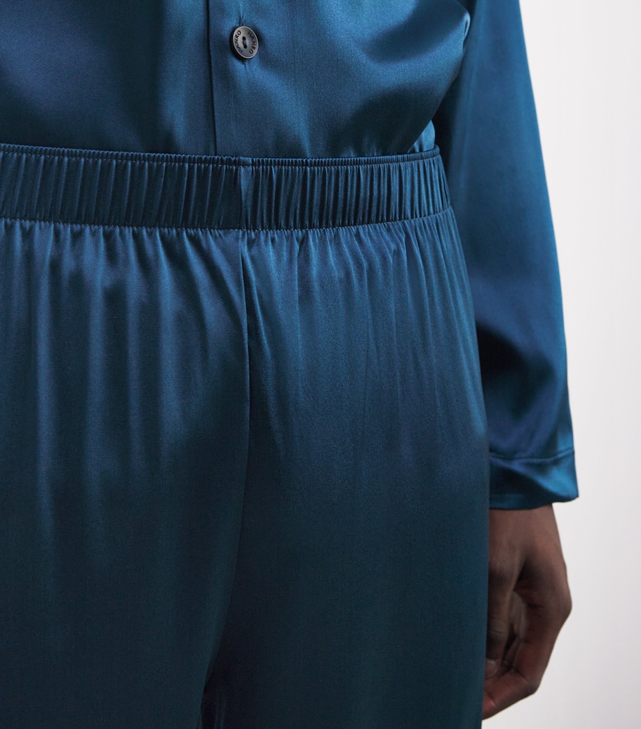 Stretch-Silk Selection Pyjama Set 071652 MYSTIC BLUE Image 4