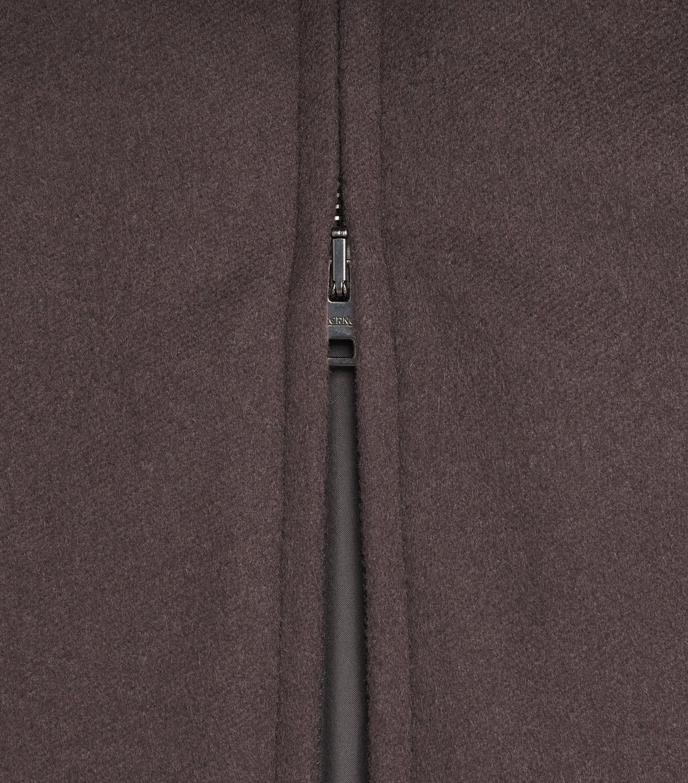 Herno Mens Wool-Cashmere Gilet Marrone Scuro Image 6