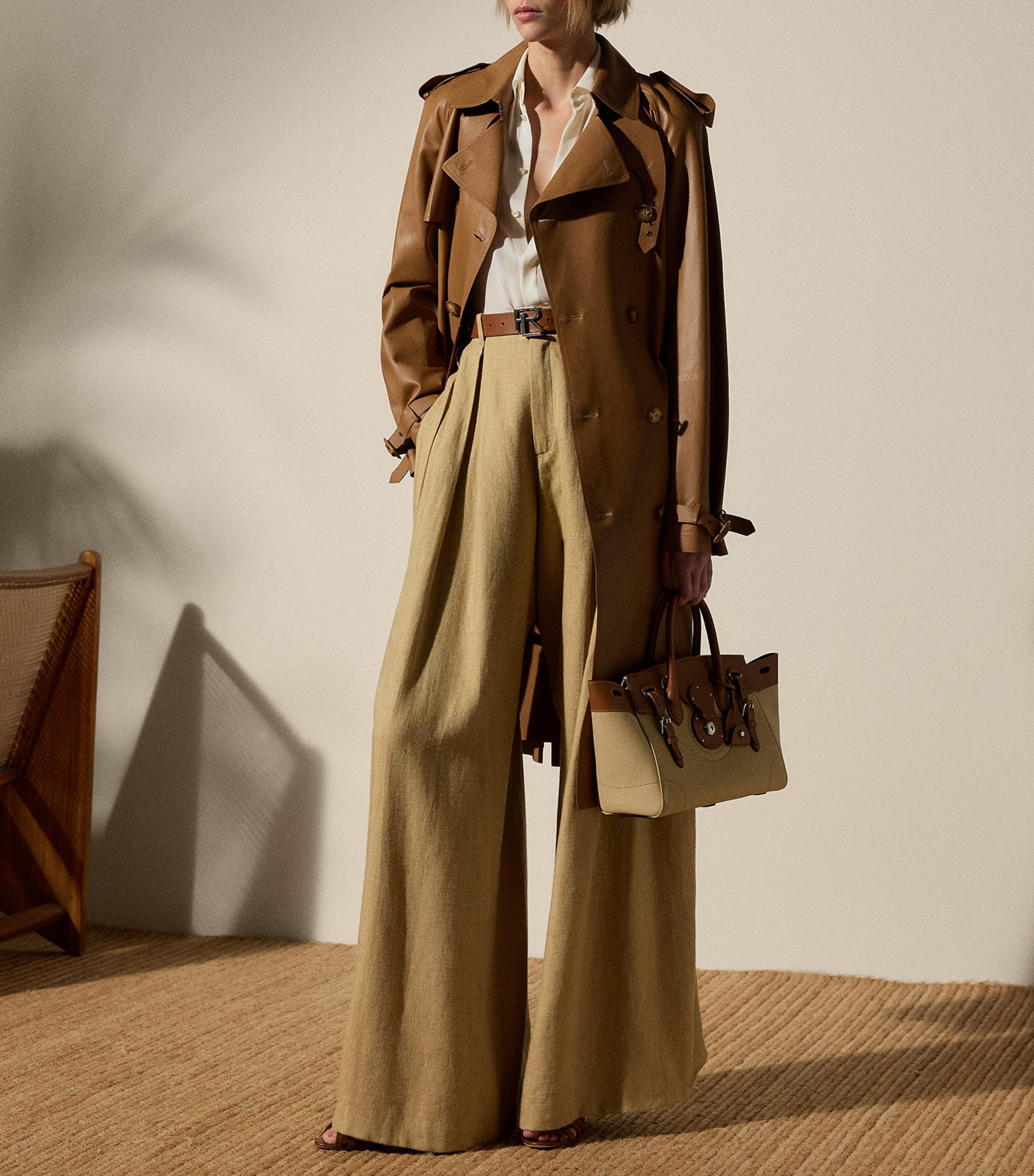 Silk Split-Sleeve Blouse ECRU Image 3