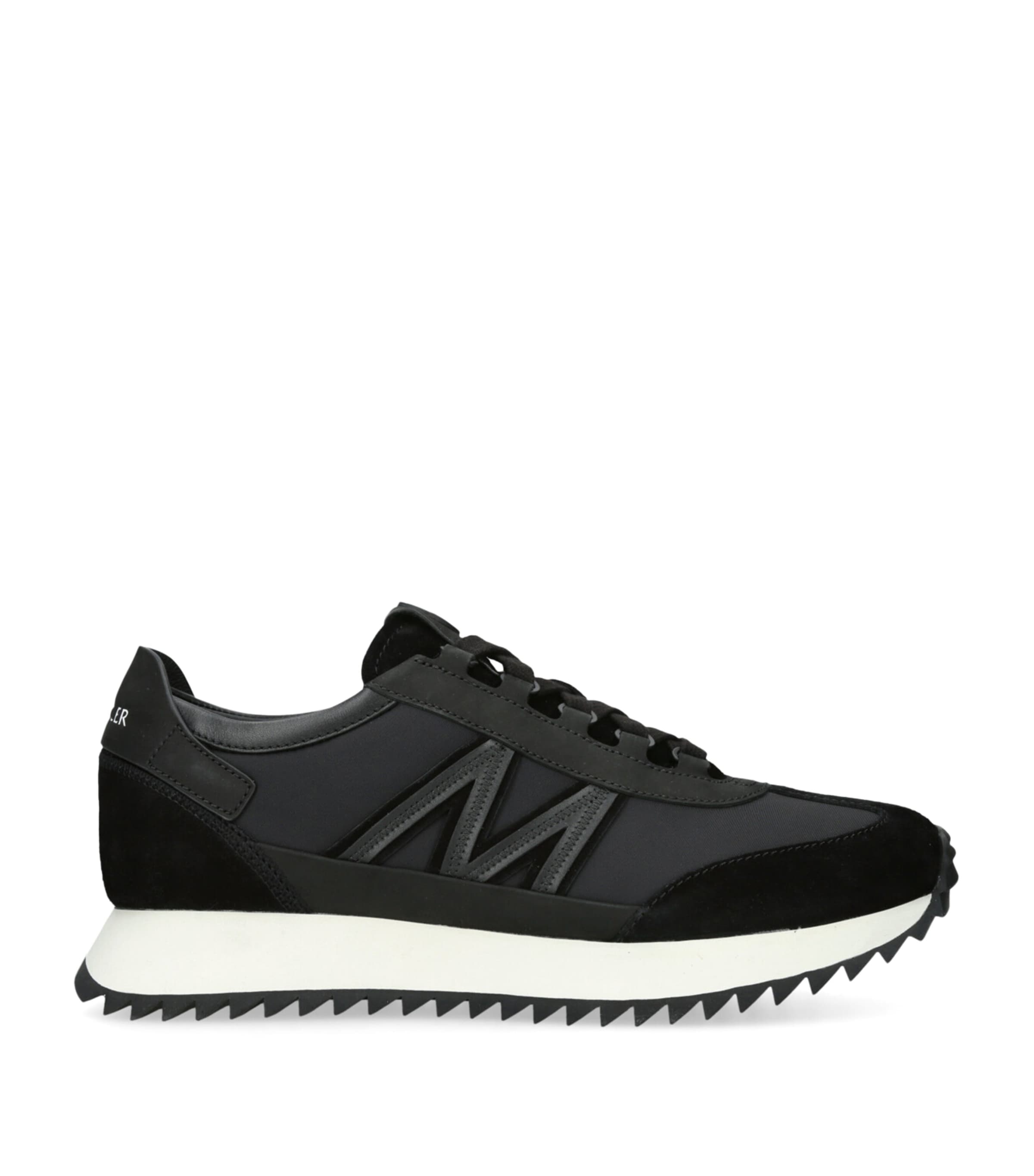 Moncler Pacey2 Suede & Nubuck Trainers, Men, Black, Size: 46 In Black