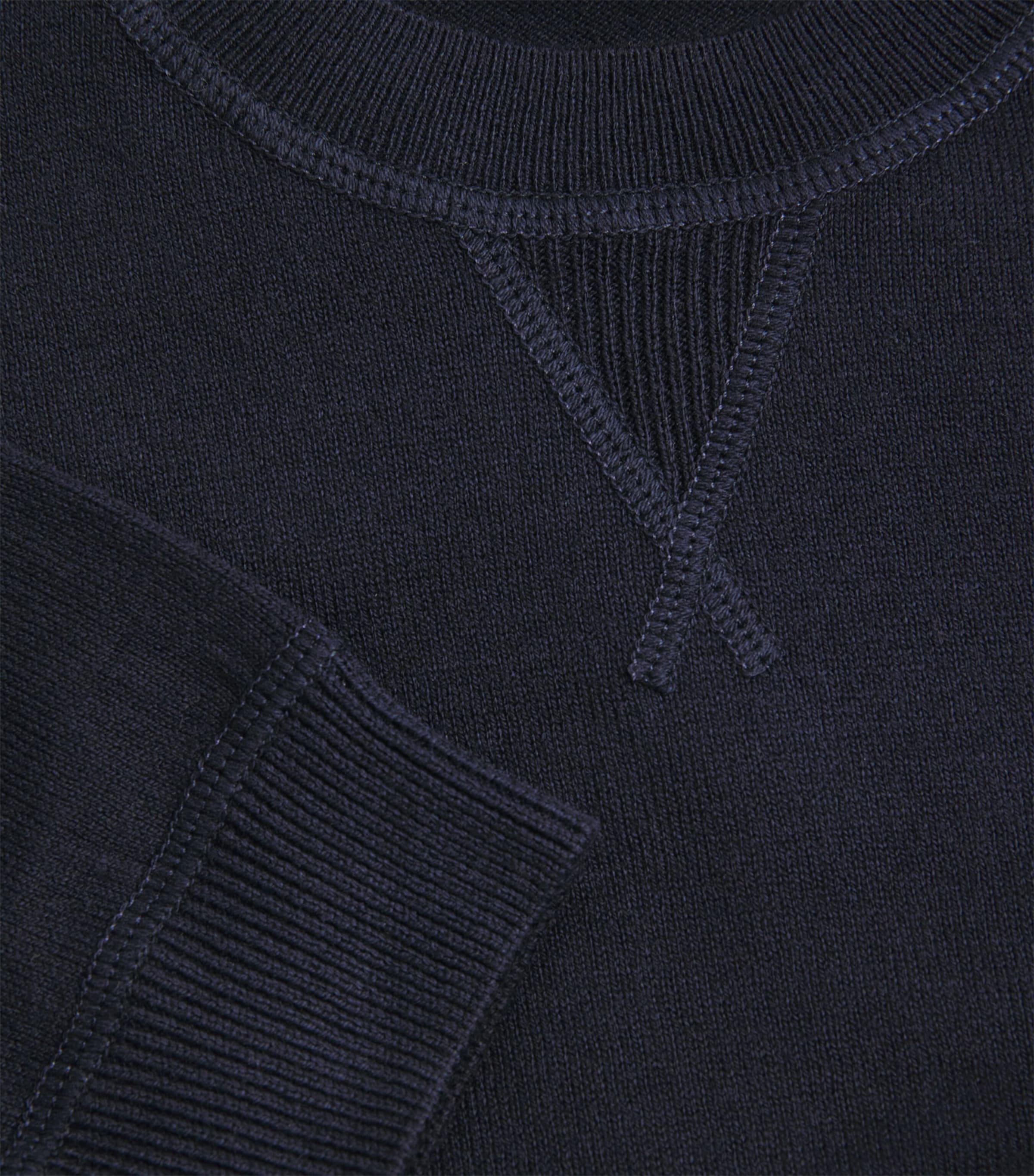 Cotton Crew-Neck Sweatshirt (3-12 Years) 495 BLUE Image 3