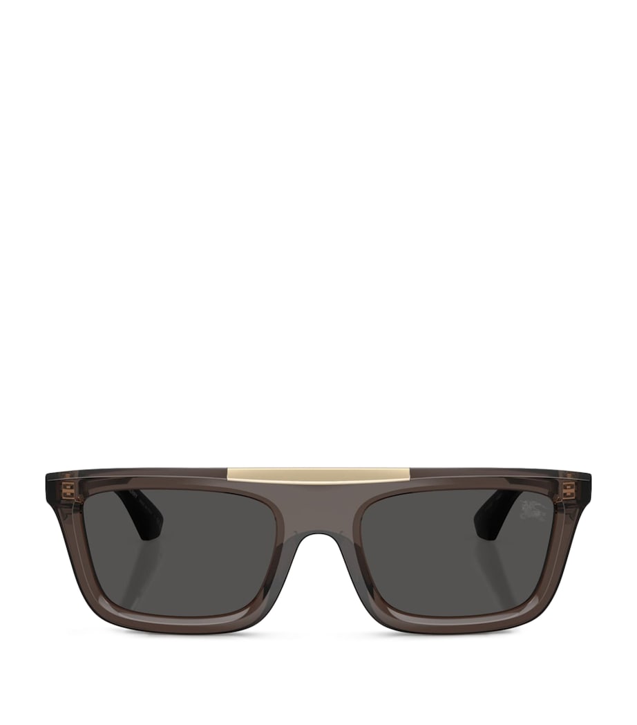 Burberry Injected BE4451U Rectangle Sunglasses Grey Image 1