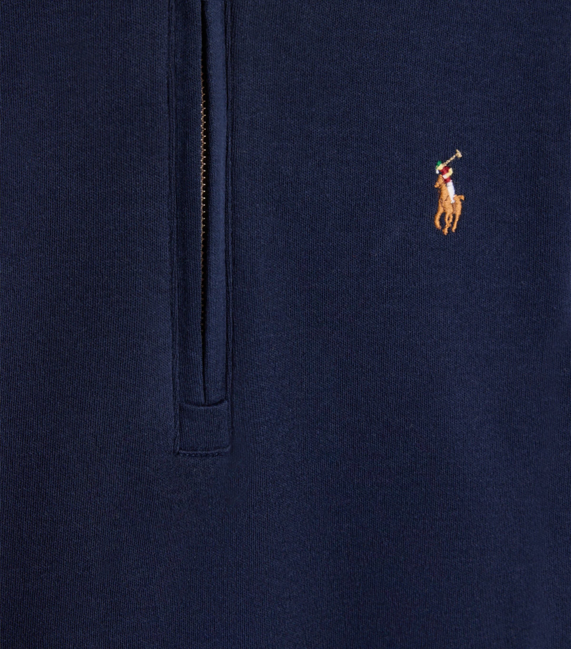 Cotton Quarter-Zip Cable-Knit Sweater (2-7 Years) NAVY Image 2
