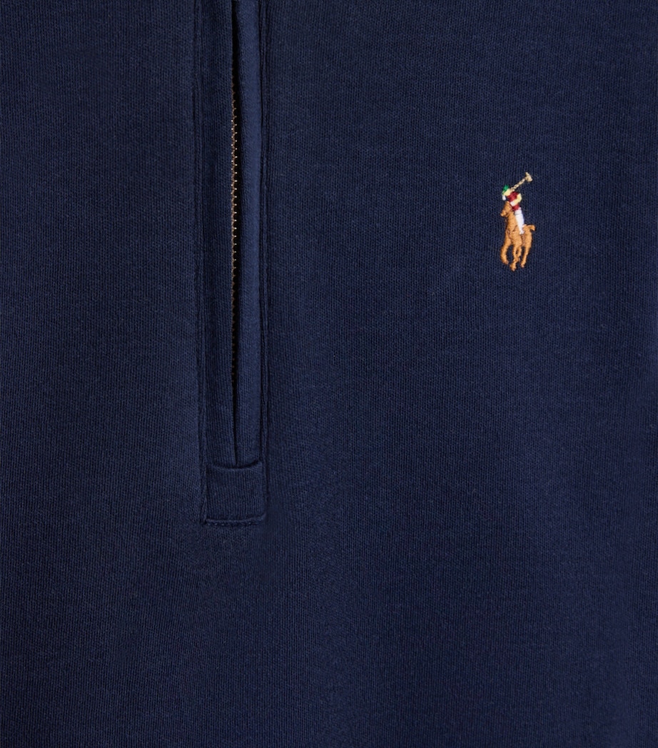 Cotton Quarter-Zip Cable-Knit Sweater (2-7 Years) NAVY Image 2