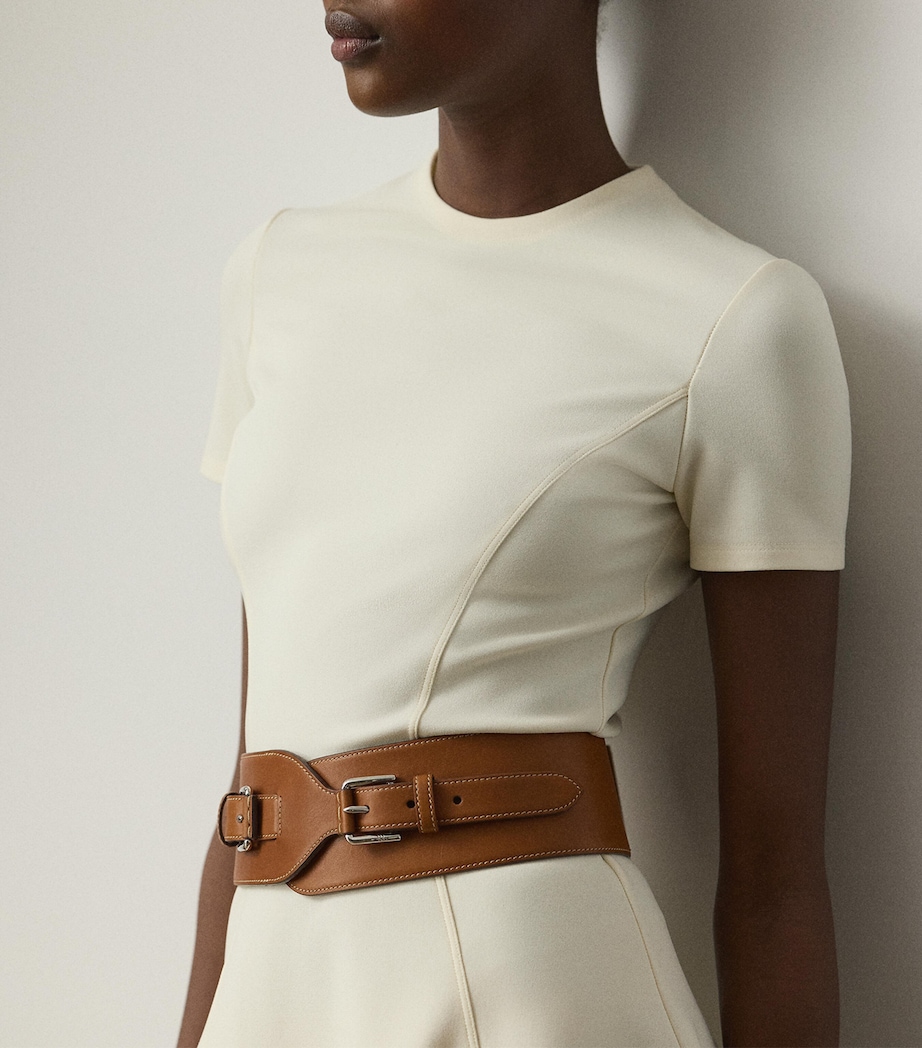 Chiffon A-line Dress LUX CREAM Image 3