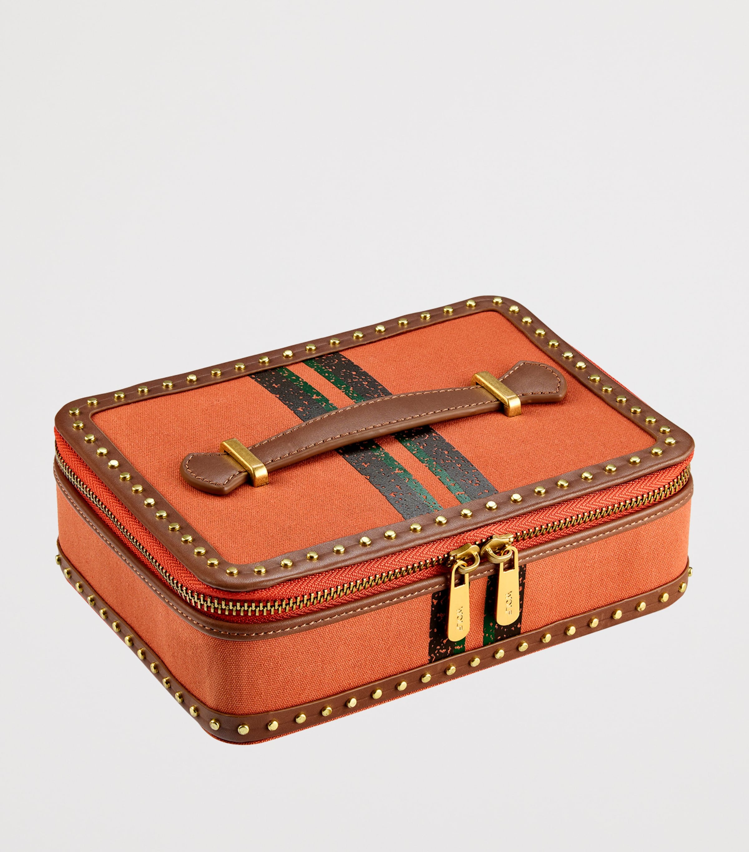 Ida Travel Zip Jewellery Case ORANGE Image 2