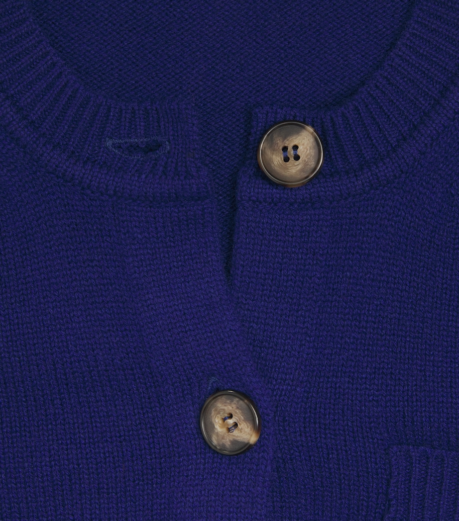 Merino Wool-Cashmere Cardigan JEWEL BLUE Image 5