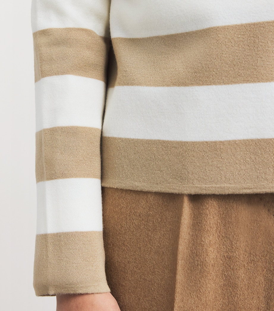 Virgin Wool Stripe 1951 Sweater SAND Image 6