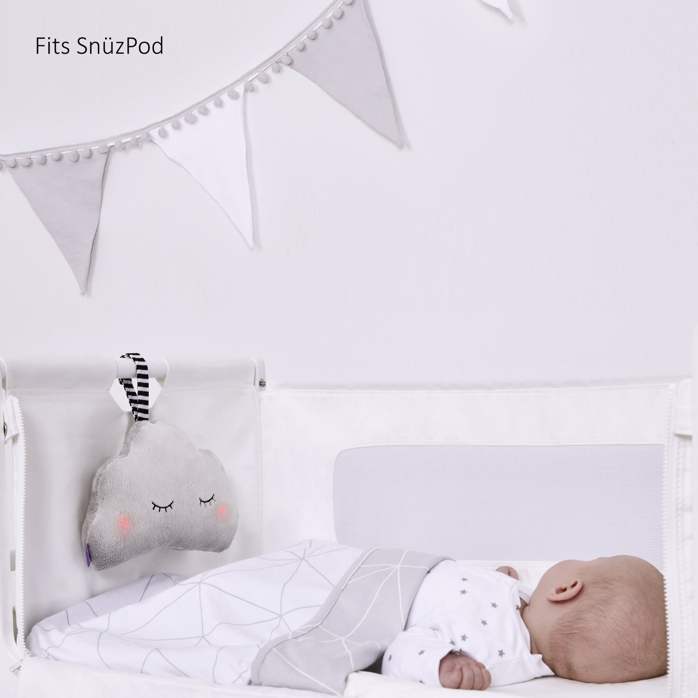 Snüz SnüzCloud Baby Sleep Aid Light Grey Image 6