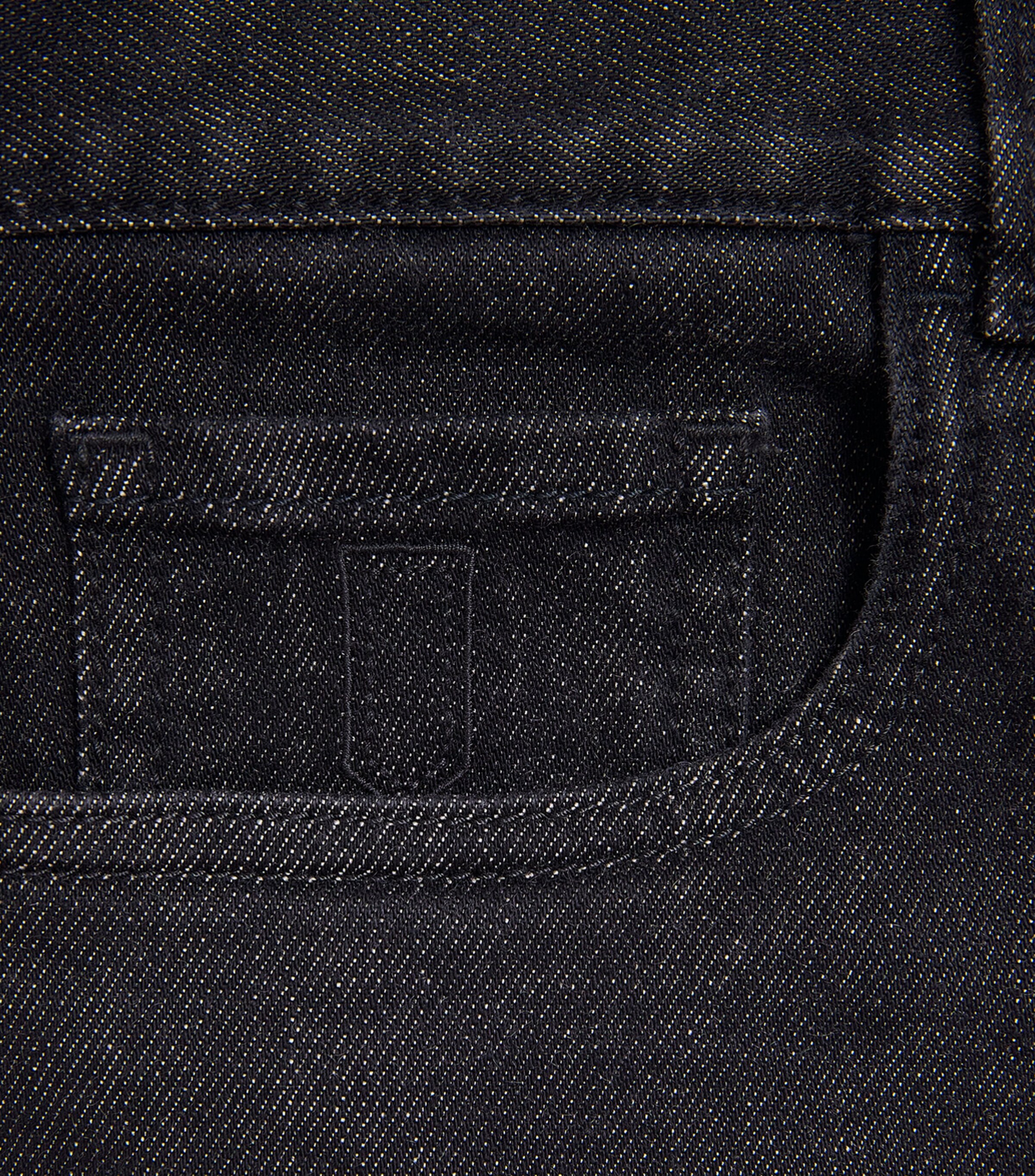 Canali Mens Stretch-Cotton-Cashmere Straight Jeans Black Image 6